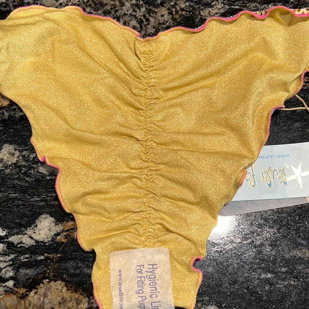 Luli Fama Shore Thing Seamless Wavy Ruched Back Side Tie Bottom - Picture 12 of 16